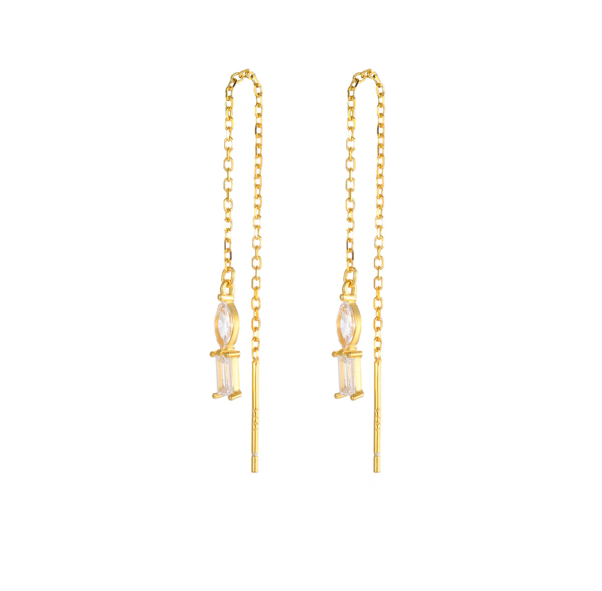 CZ Threader Earring