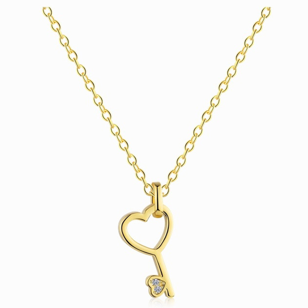 Heart Key Necklace